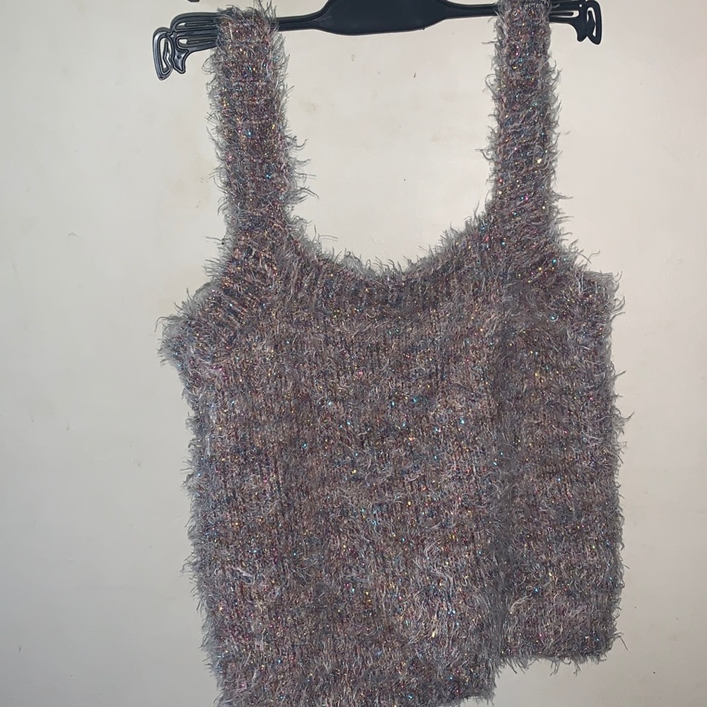 Forever 21 Fuzzy Colorful Tank Top
